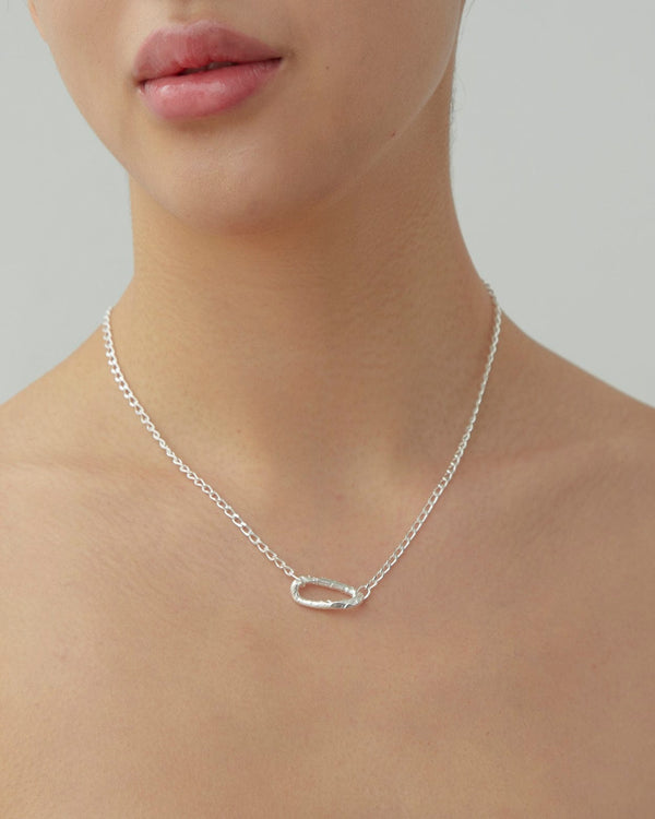 Dear Letterman Amara Silver Necklace