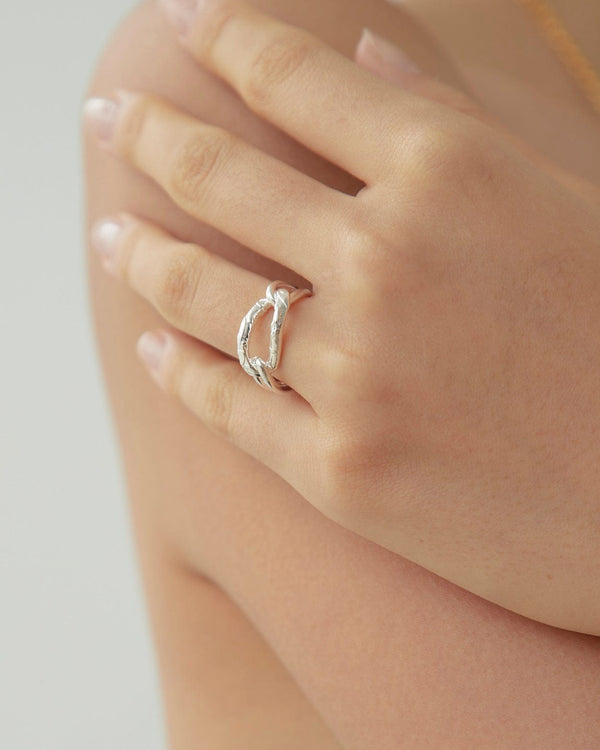 Dear Letterman Amara Silver Ring
