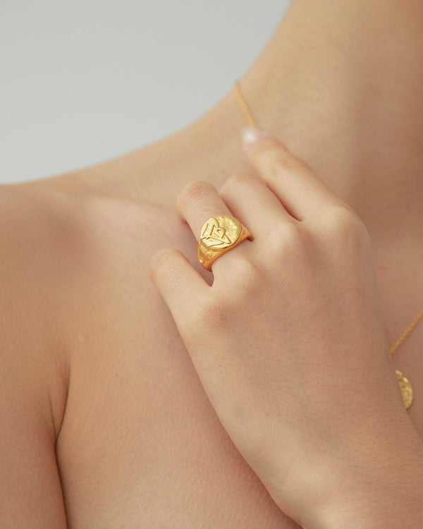 Dear Letterman Ayan Gold Ring