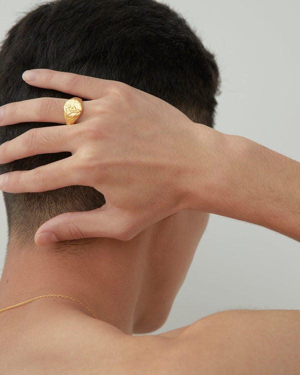 Dear Letterman Ayan Gold Ring