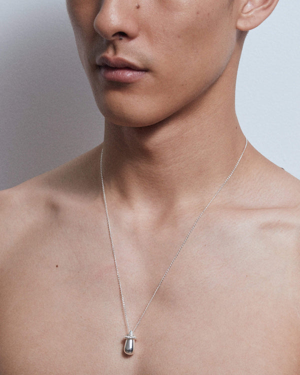 Dear Letterman Damaati Silver Necklace