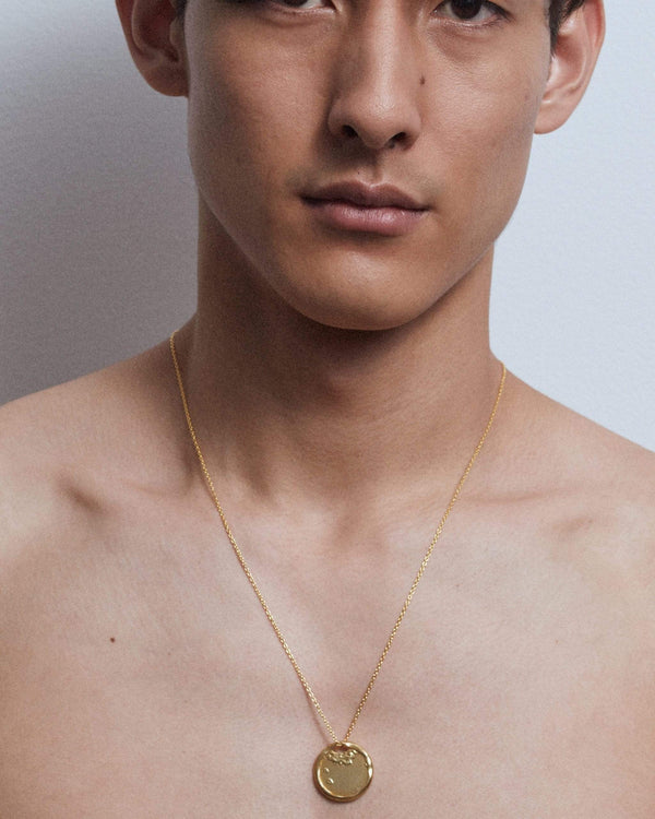 Dear Letterman Hel'm Gold Necklace