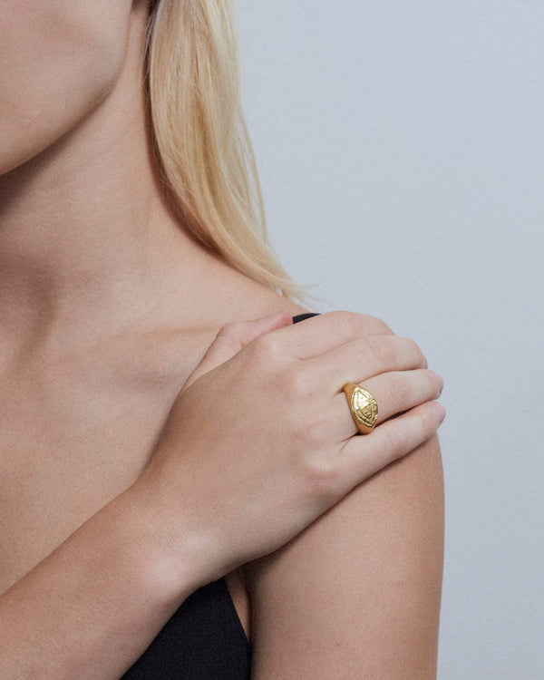 Dear Letterman Isam Gold Ring