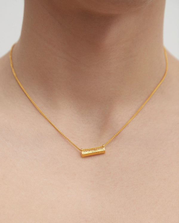 Dear Letterman Isama Gold Necklace