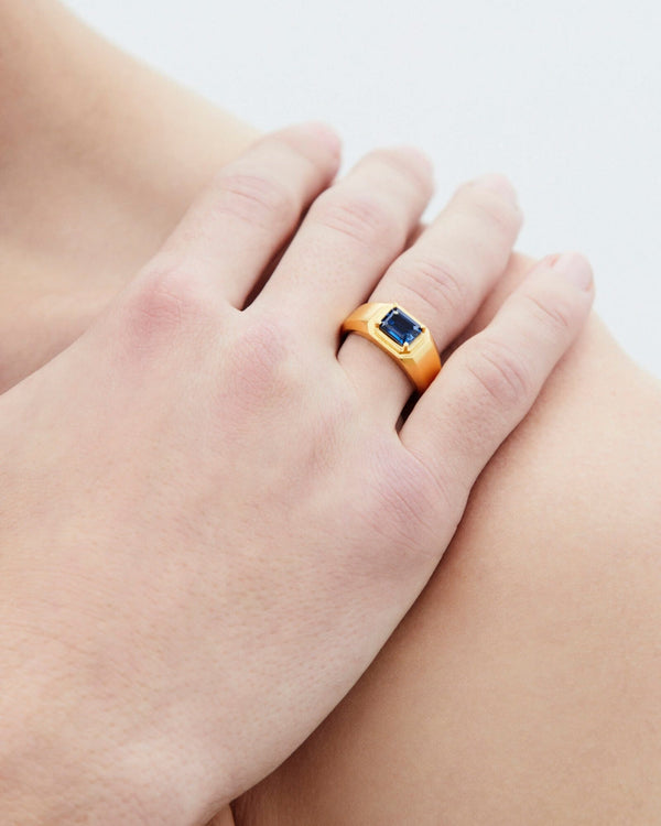 Dear Letterman Joud Sapphire Bold Ring
