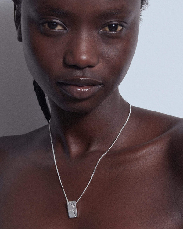 Dear Letterman Leem Silver Necklace