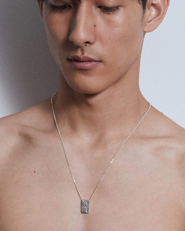 Dear Letterman Leem Silver Necklace