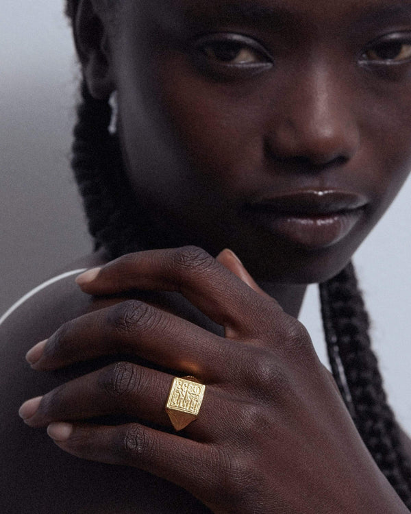 Dear Letterman Malik Gold Ring