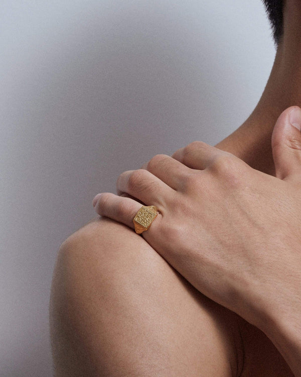 Dear Letterman Malik Gold Ring