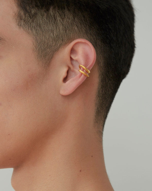 Dear Letterman Matin Gold Ear Cuff