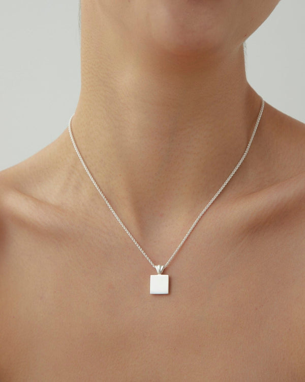 Dear Letterman Matin Silver Necklace