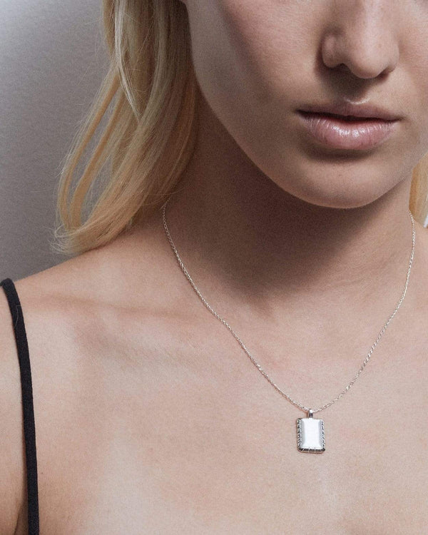 Dear Letterman Nadra Silver Necklace