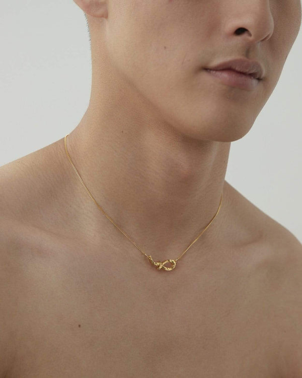Dear Letterman Sabr Gold Necklace