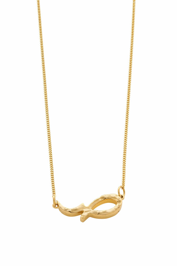 dear letterman Sabr Gold Necklace
