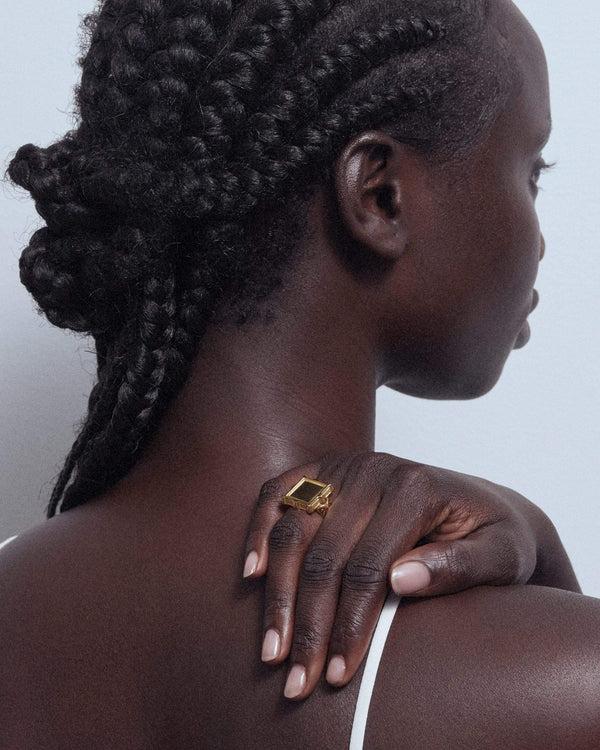 Dear Letterman Ziad Gold Ring