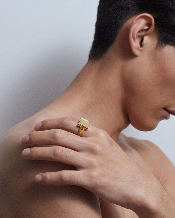 Dear Letterman Ziad Gold Ring