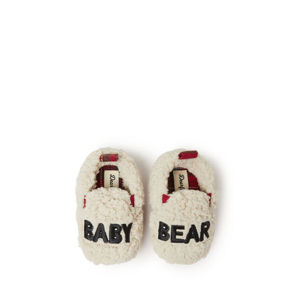 dearfoams Baby Cozy Sherpa Baby Bear Slipper