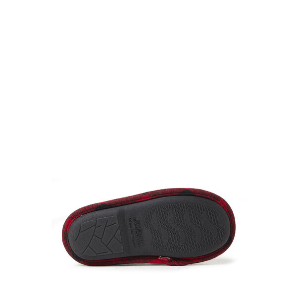 Dearfoams Kids Lil' Bear Buffalo Check Clog Slipper