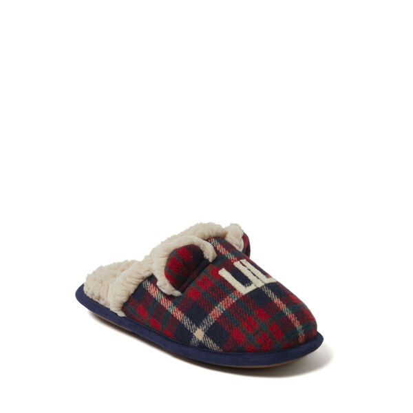 Dearfoams Kids Lil Bear Plaid Scuff