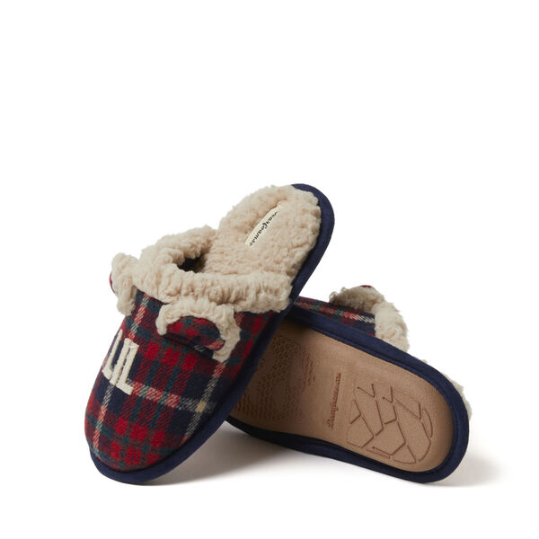 Dearfoams Kids Lil Bear Plaid Scuff