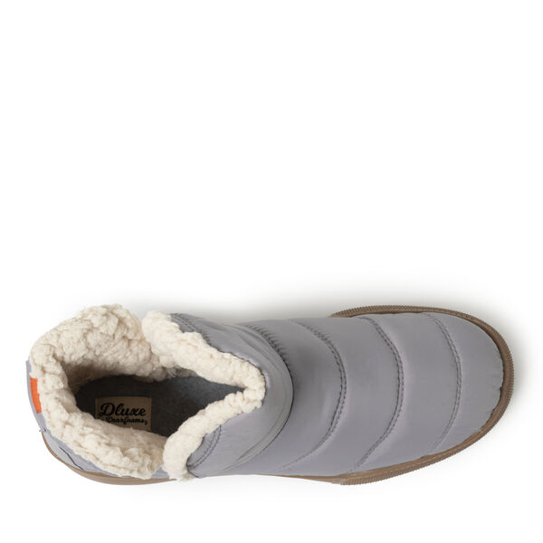 Dearfoams Men's Bryant Nylon Puffer Slipper Boot