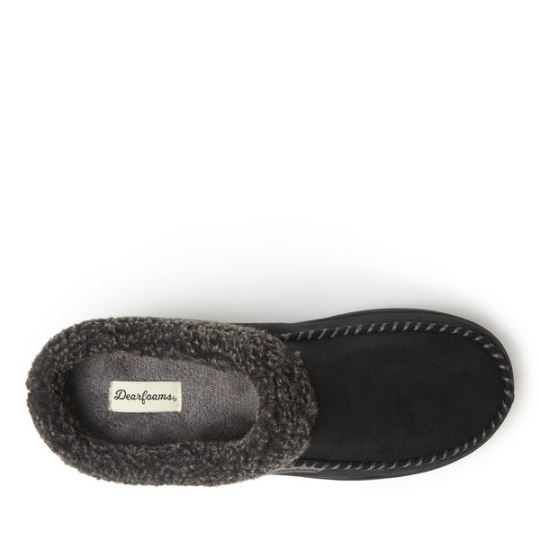 Dearfoams Men's Microsuede Clog
