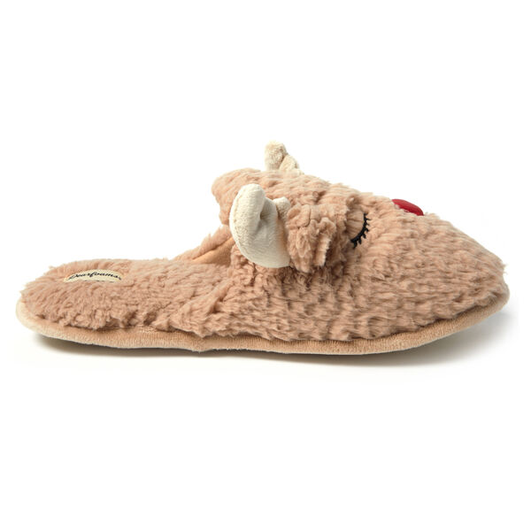 Dearfoams Men's Reindeer Scuff Slippers