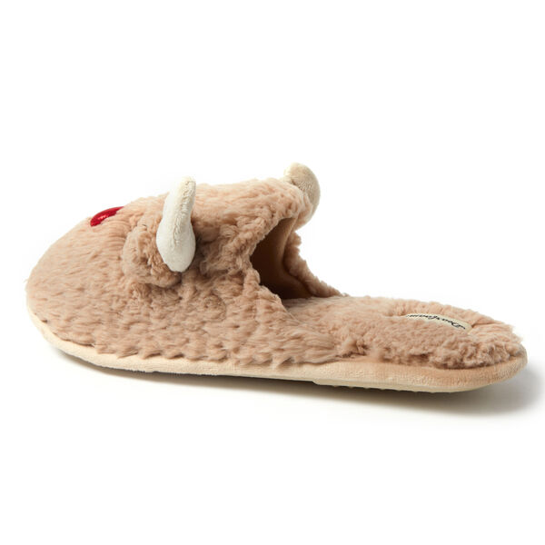 Dearfoams Men's Reindeer Scuff Slippers