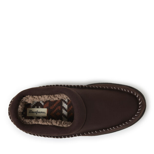 Dearfoams Men's Thompson Microsuede Moc Toe Clog