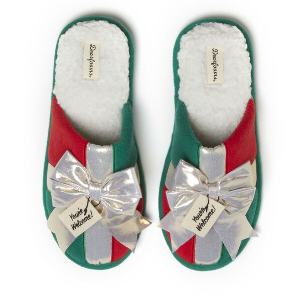 dearfoams Unisex Holiday Novelty Scuff dearfoams Unisex Holiday Novelty Scuff