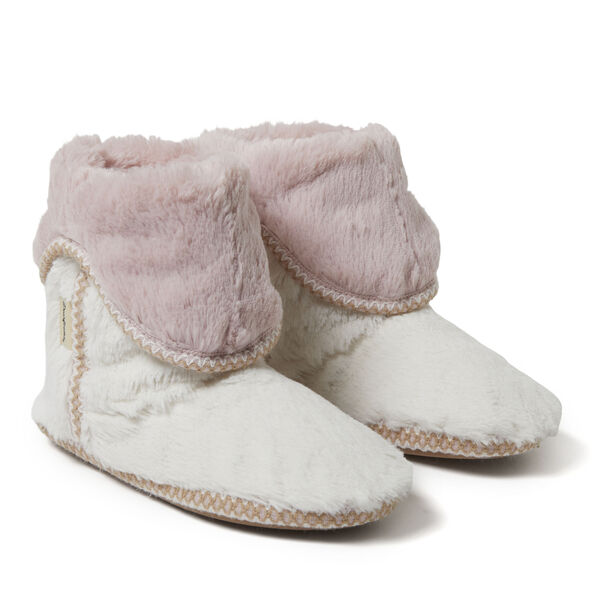 Dearfoams Women's Beth Faux Fur Foldown Bootie