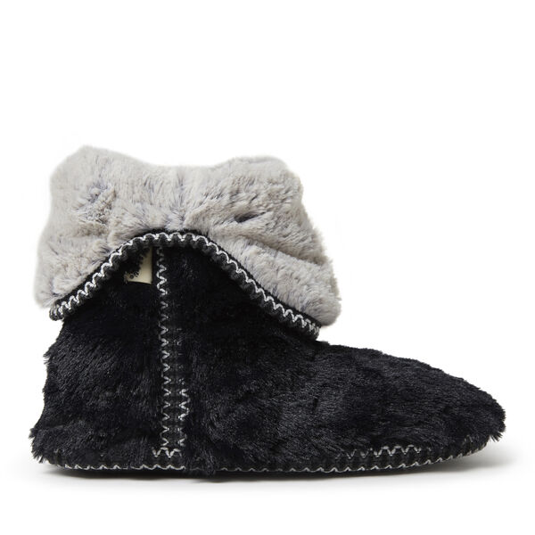 Dearfoams Women's Beth Faux Fur Foldown Bootie