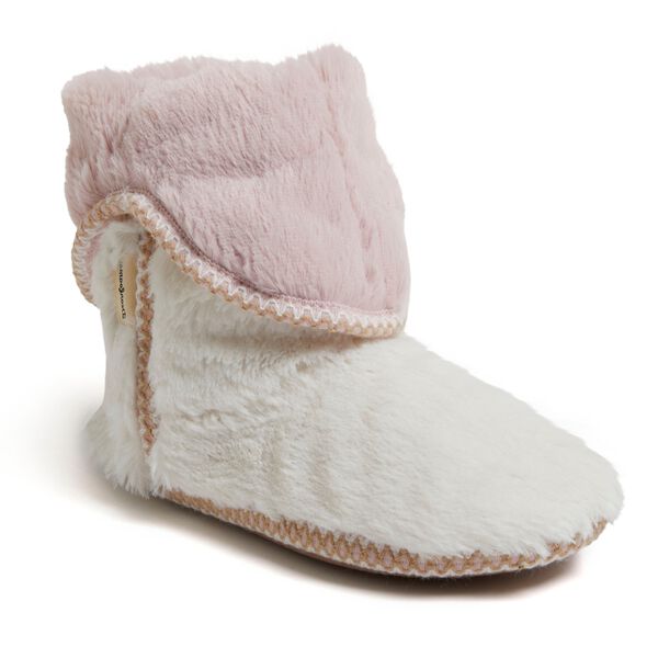 dearfoams Women's Beth Faux Fur Foldown Bootie