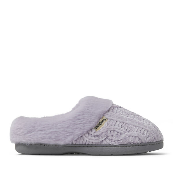 Dearfoams Women's Claire Cable Knit Chenille Clog