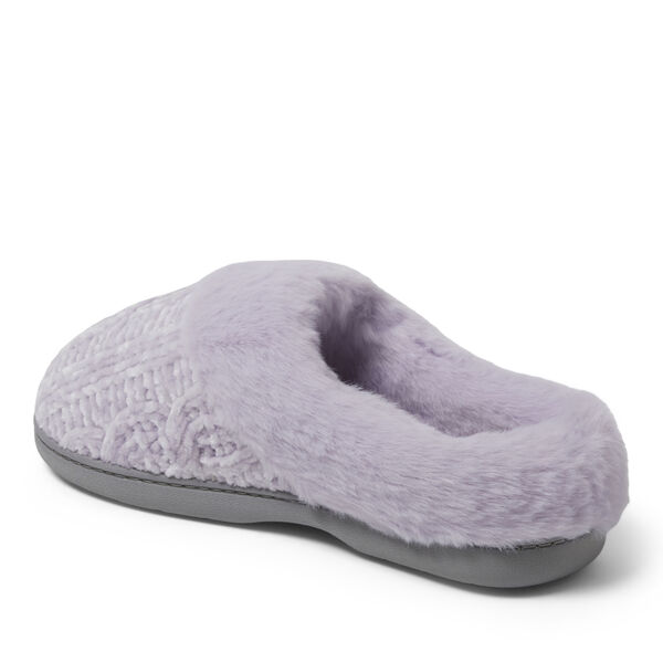 Dearfoams Women's Claire Cable Knit Chenille Clog