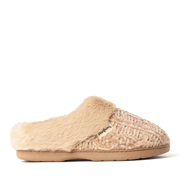 Dearfoams Women's Claire Cable Knit Chenille Clog