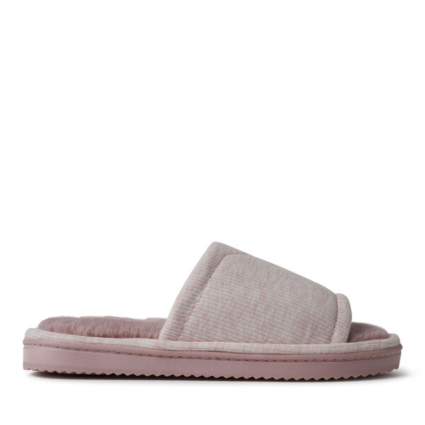 Dearfoams Women's Demi Rib Knit Slide