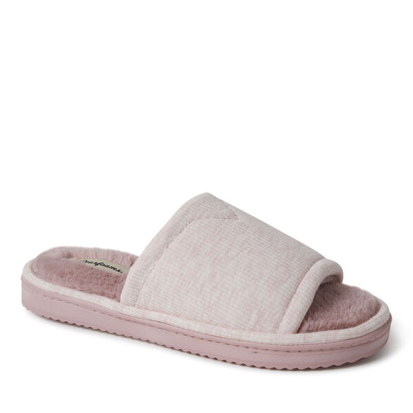 dearfoams Women's Demi Rib Knit Slide