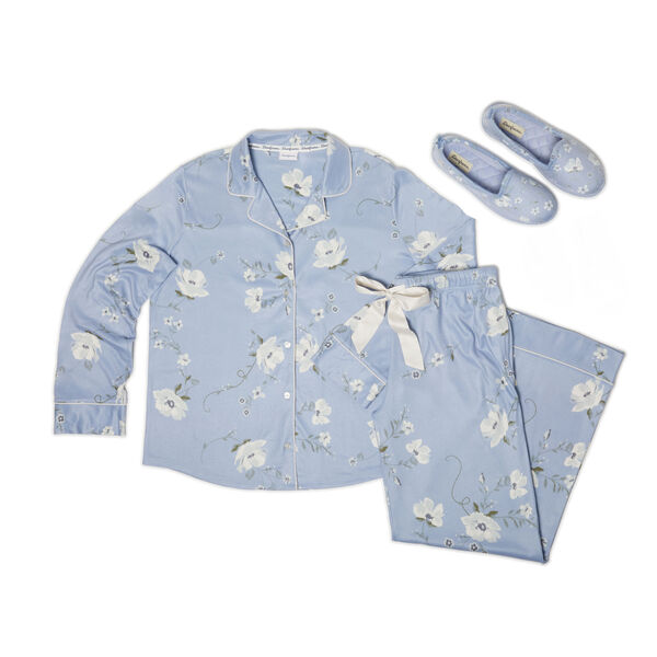 dearfoams Women's Floral Two-Piece Pajama Set