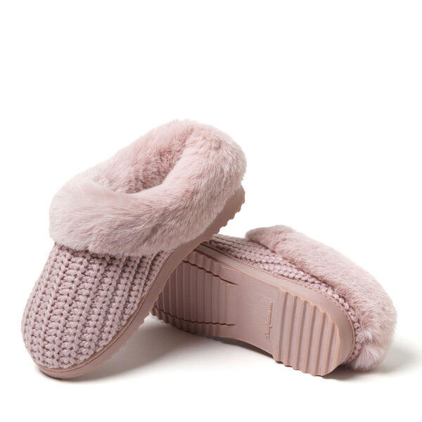 Dearfoams Women's Hannah Festive Knit Clog