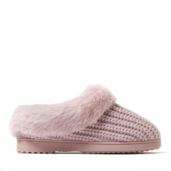Dearfoams Women's Hannah Festive Knit Clog