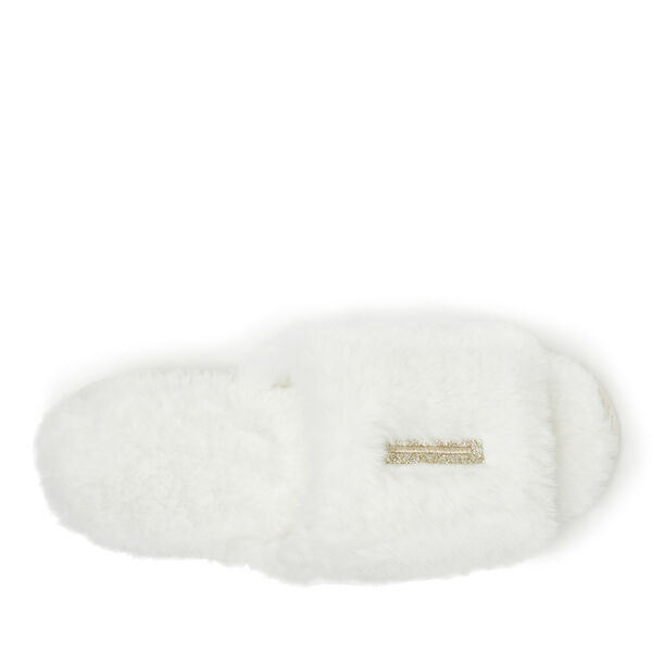 Dearfoams Women's I Do And I Do Crew Slide Slipper
