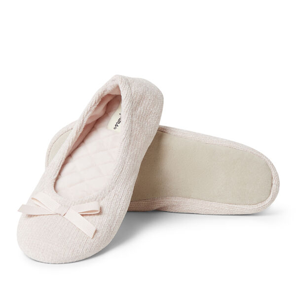Dearfoams Women's Layla Chenille Ballerina Slipper