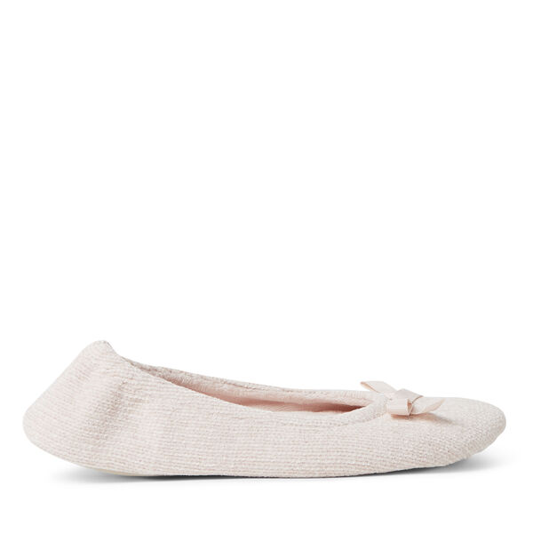 Dearfoams Women's Layla Chenille Ballerina Slipper
