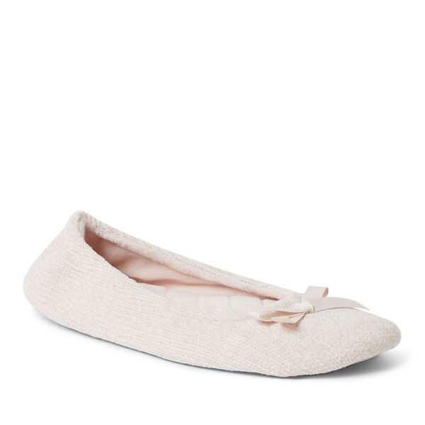 dearfoams Women's Layla Chenille Ballerina Slipper