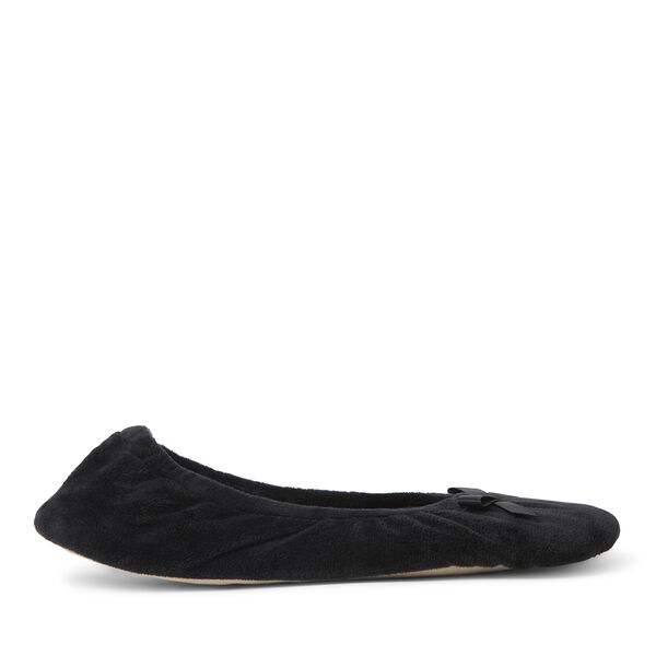 Dearfoams Women's Layla Velour Ballerina Slipper