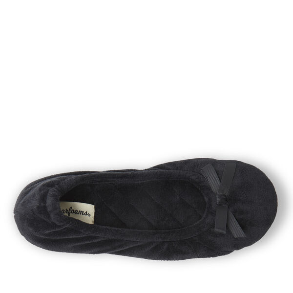 Dearfoams Women's Layla Velour Ballerina Slipper