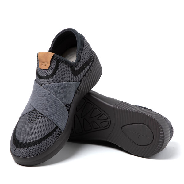 Dearfoams Women's Livie X Strap Knit Trainer