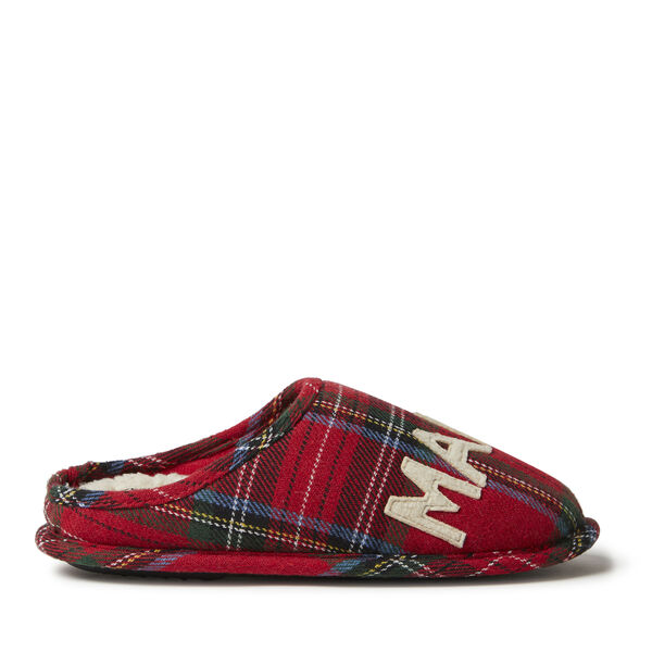 Dearfoams Women's Mama Bear Plaid Clog Slippers