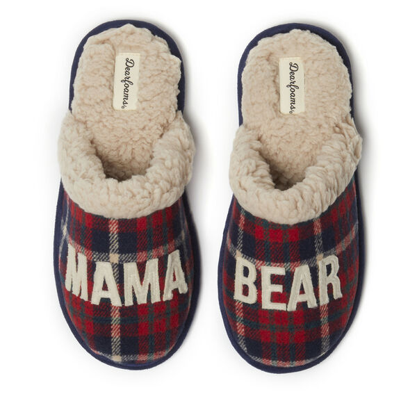 dearfoams Women's Mama Bear Plaid Scuff dearfoams Women's Mama Bear Plaid Scuff